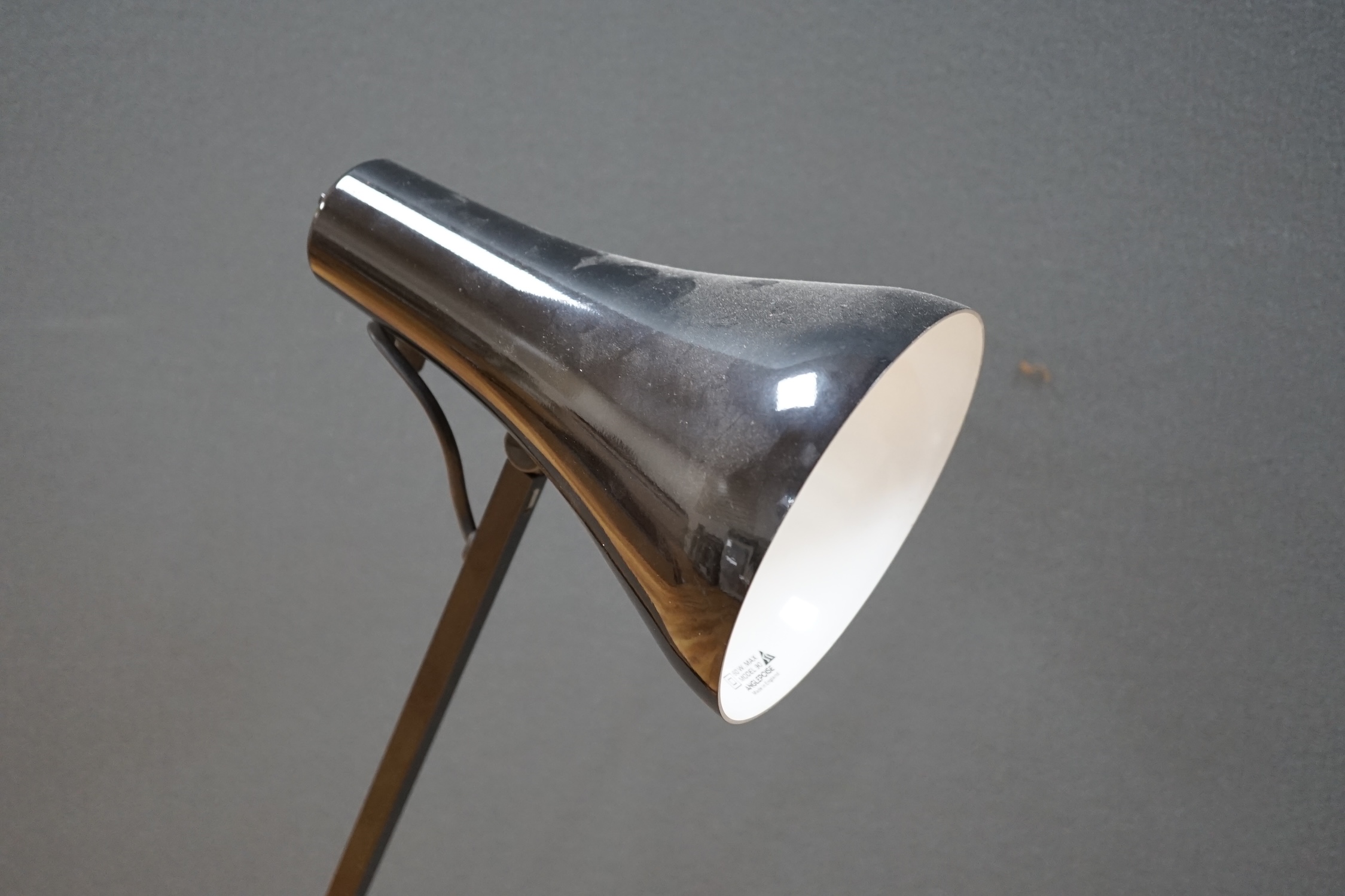 A 1990s Model 90 black anglepoise lamp